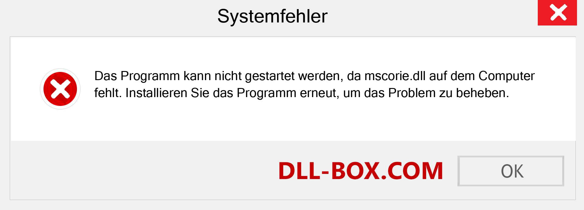 mscorie.dll-Datei fehlt?. Download für Windows 7, 8, 10 - Fix mscorie dll Missing Error unter Windows, Fotos, Bildern