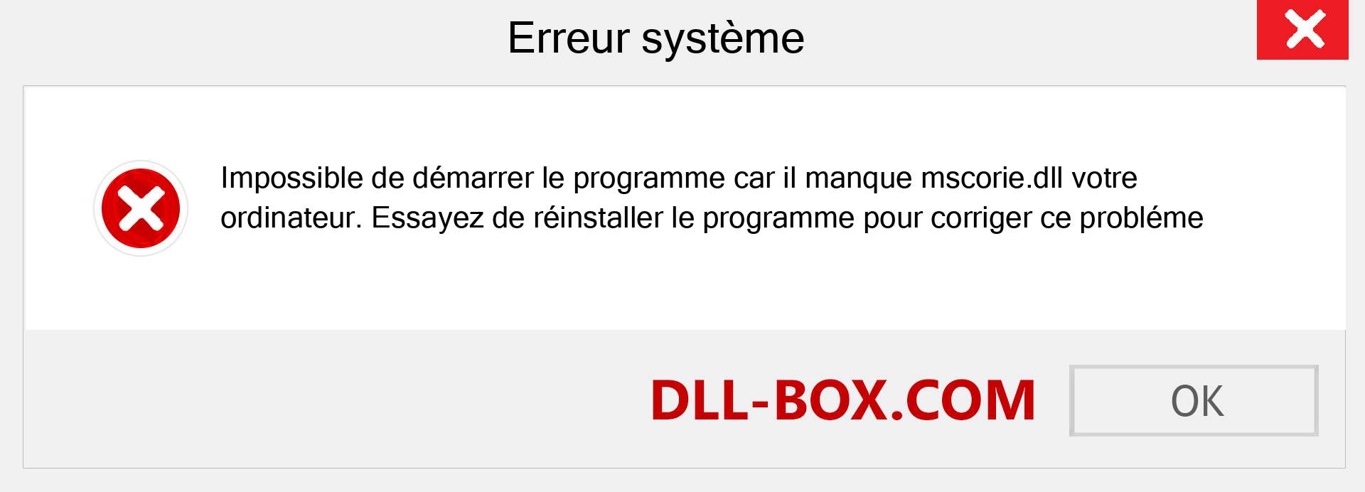 Le fichier mscorie.dll est manquant ?. Télécharger pour Windows 7, 8, 10 - Correction de l'erreur manquante mscorie dll sur Windows, photos, images